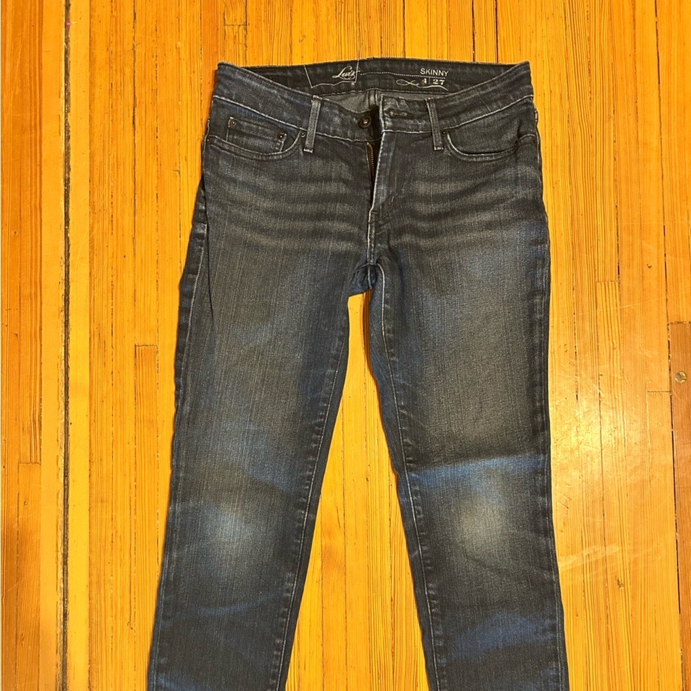 Levi's‎ Women's Skinny Leg Jeans in Dark Blue Denim
